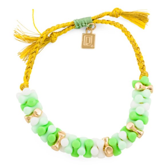 DANNIJO Angle Green Adjustable Beaded Bracelet NWT - Picture 4 of 16